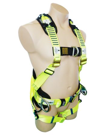 Full Body Harness Padded Waist Belt D-Rings Confined Space Loops SBE7