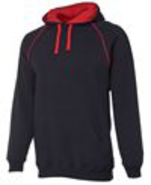Adults Contrast Fleecy Hoodie - Select Colour