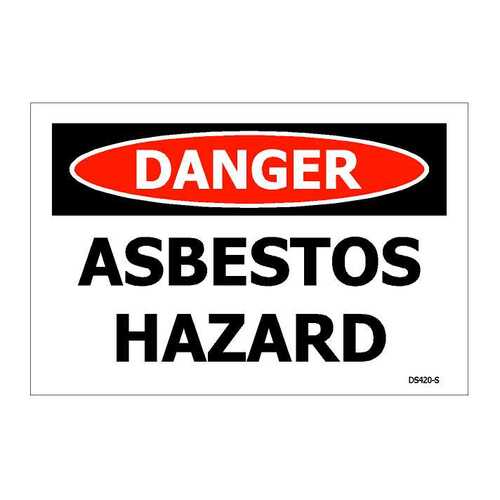 Danger Asbestos Hazard ACM Sign