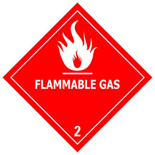 Danger Flammable Gas ACM Sign