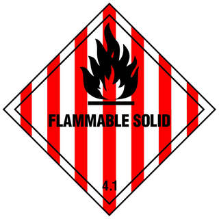 Danger Flammable Solid ACM Sign