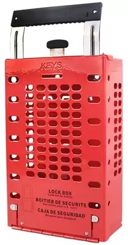 Lockout Box Red Large Vertical (163x351x95)